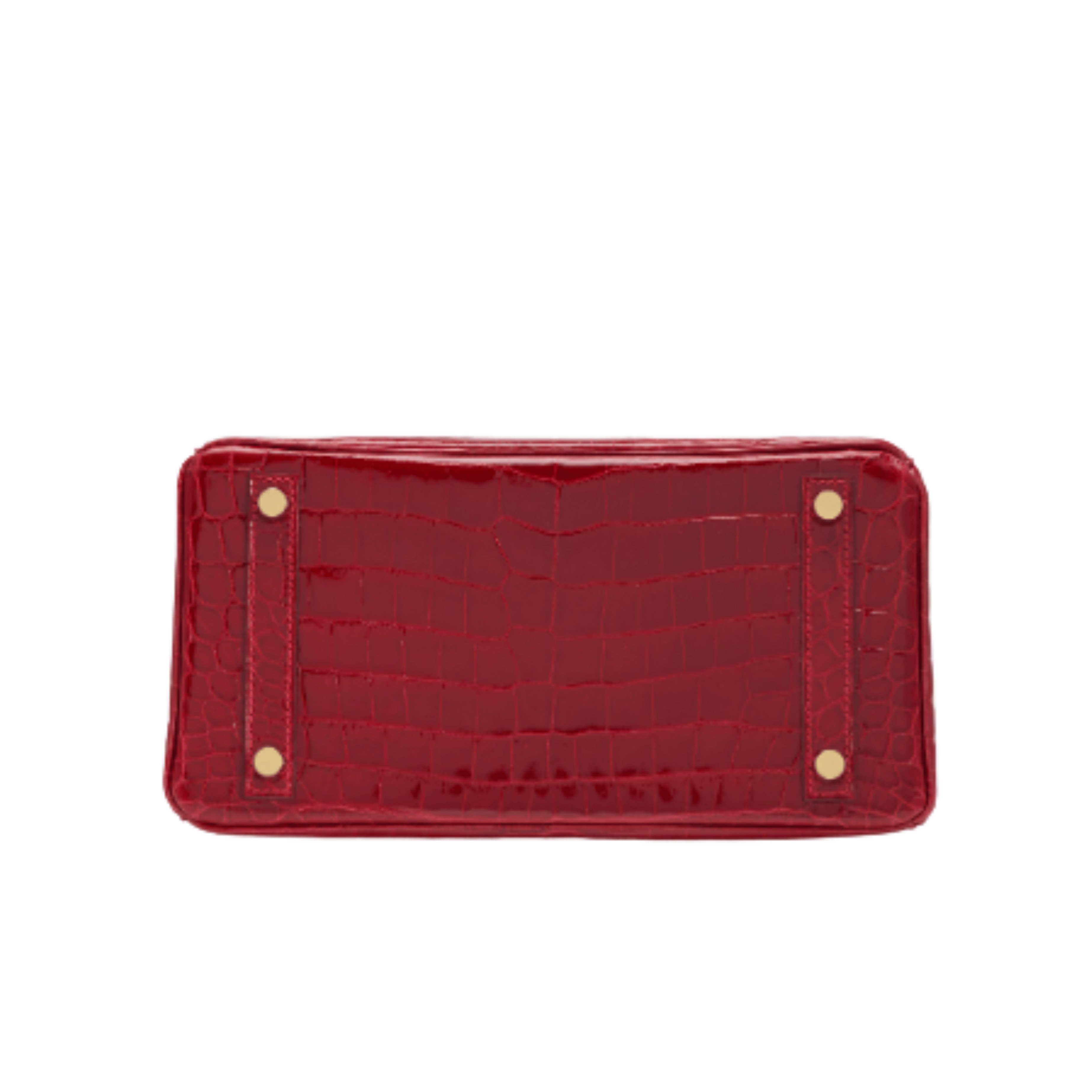 Hermès | Birkin 30 Handbag Made From Shiny Niloticus Crocodile Leather In The Deep Red Color - Free & Fast UAE Shipping