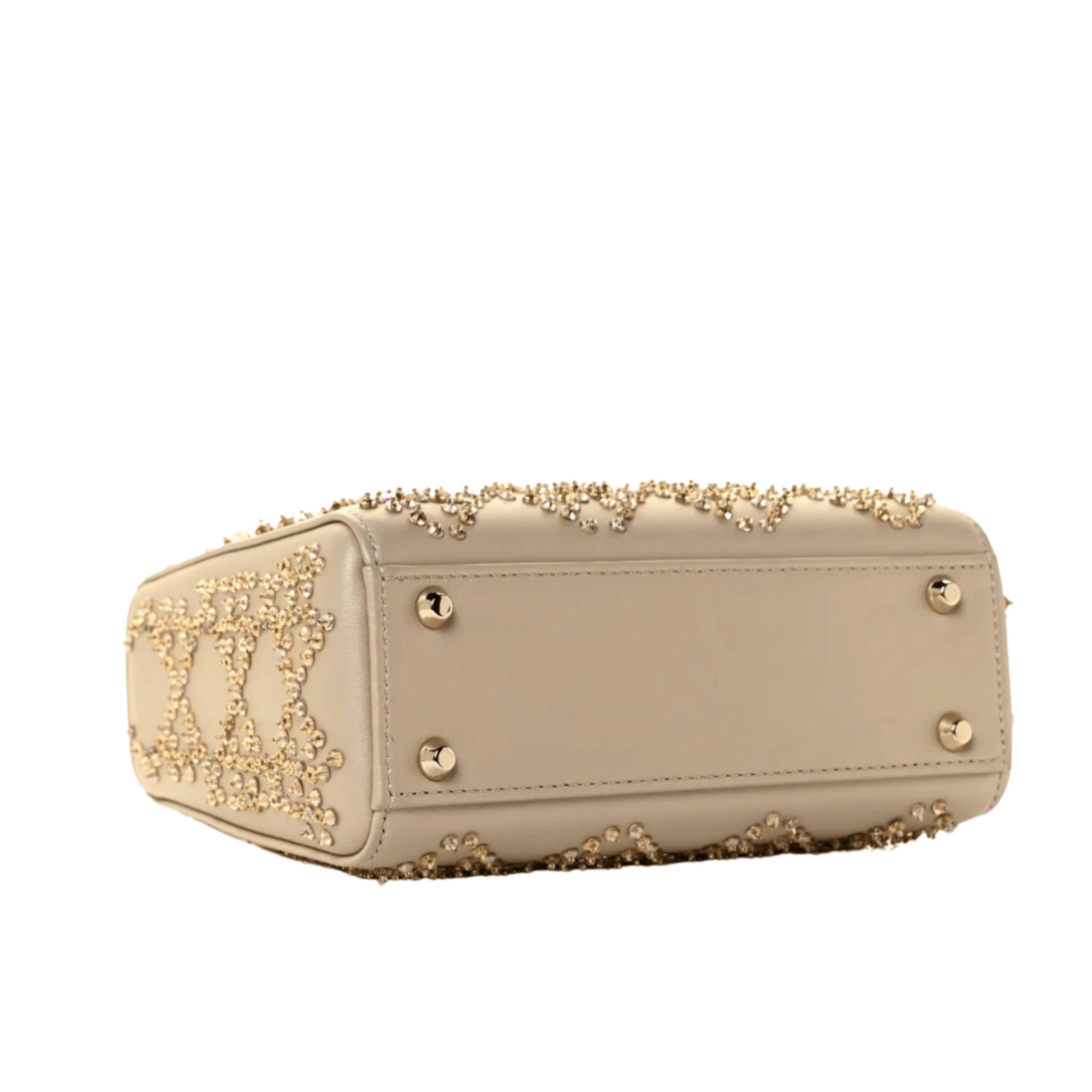 Dior | Bag In Platinum-tone Metallic Cannage Lambskin - Free & Fast UAE Shipping