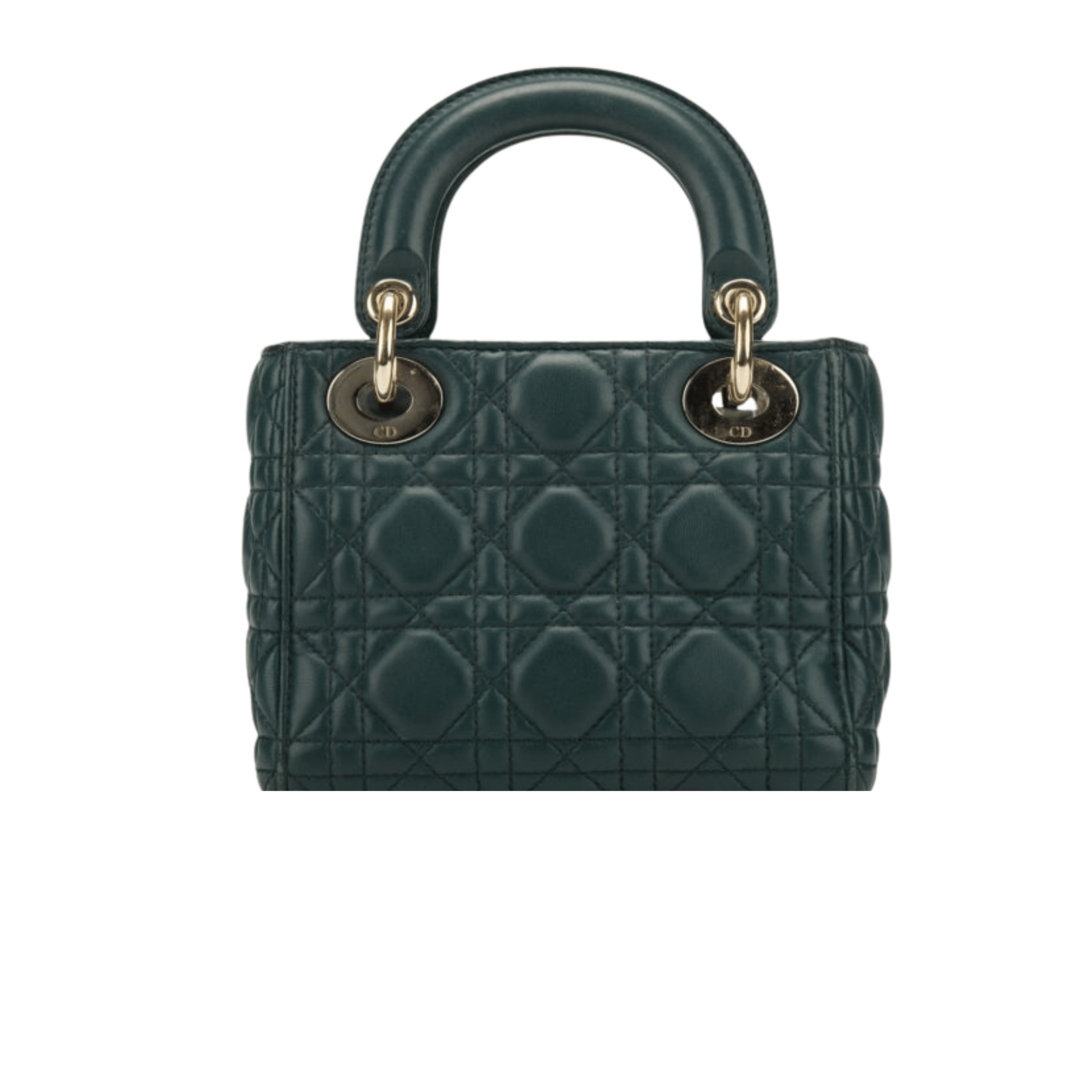 Dior | Lady Dior Bag In Green Cannage Leather. - Free & Fast UAE Shipping