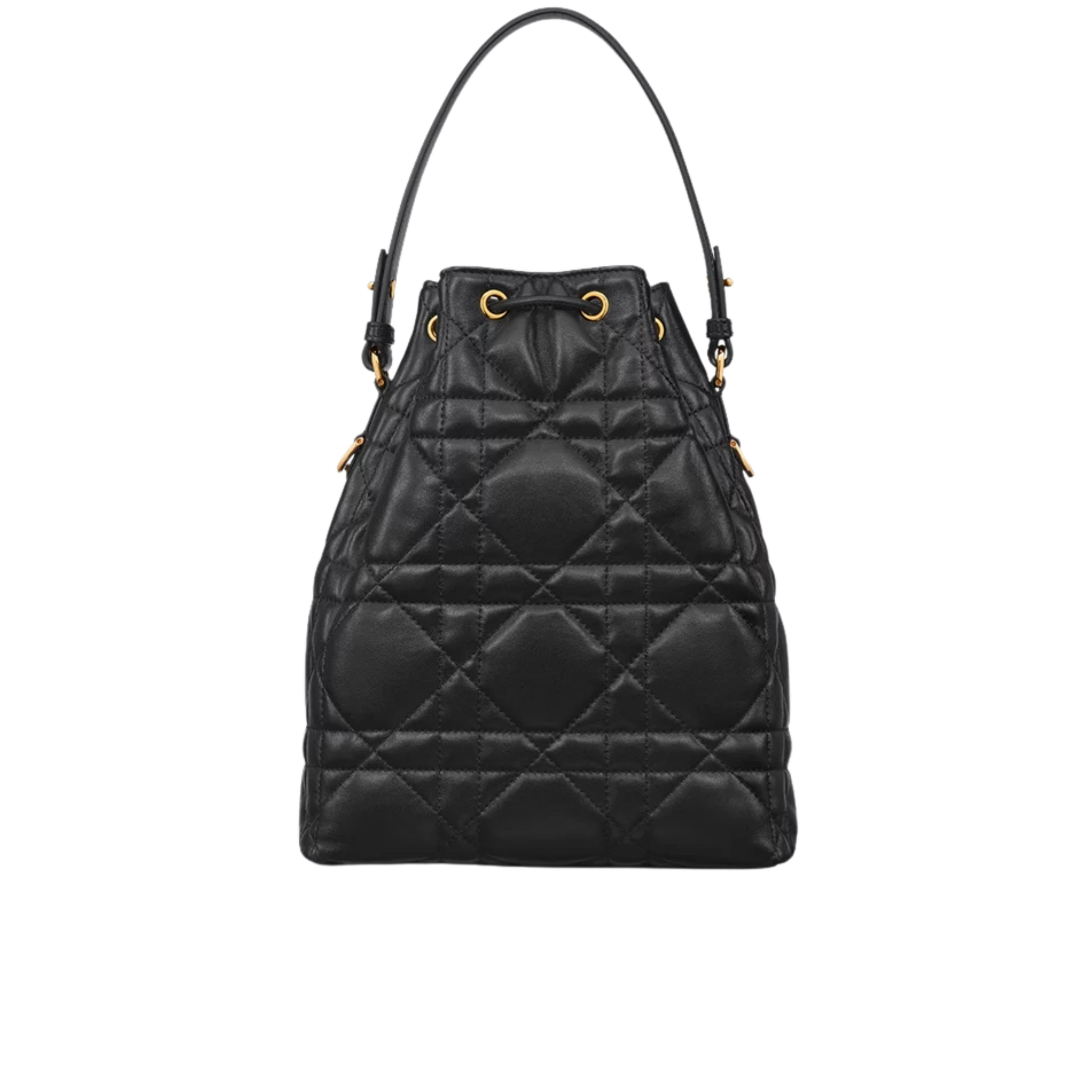 Dior | Caro Backpack In Black Macrocannage Lambskin - Free & Fast UAE Shipping