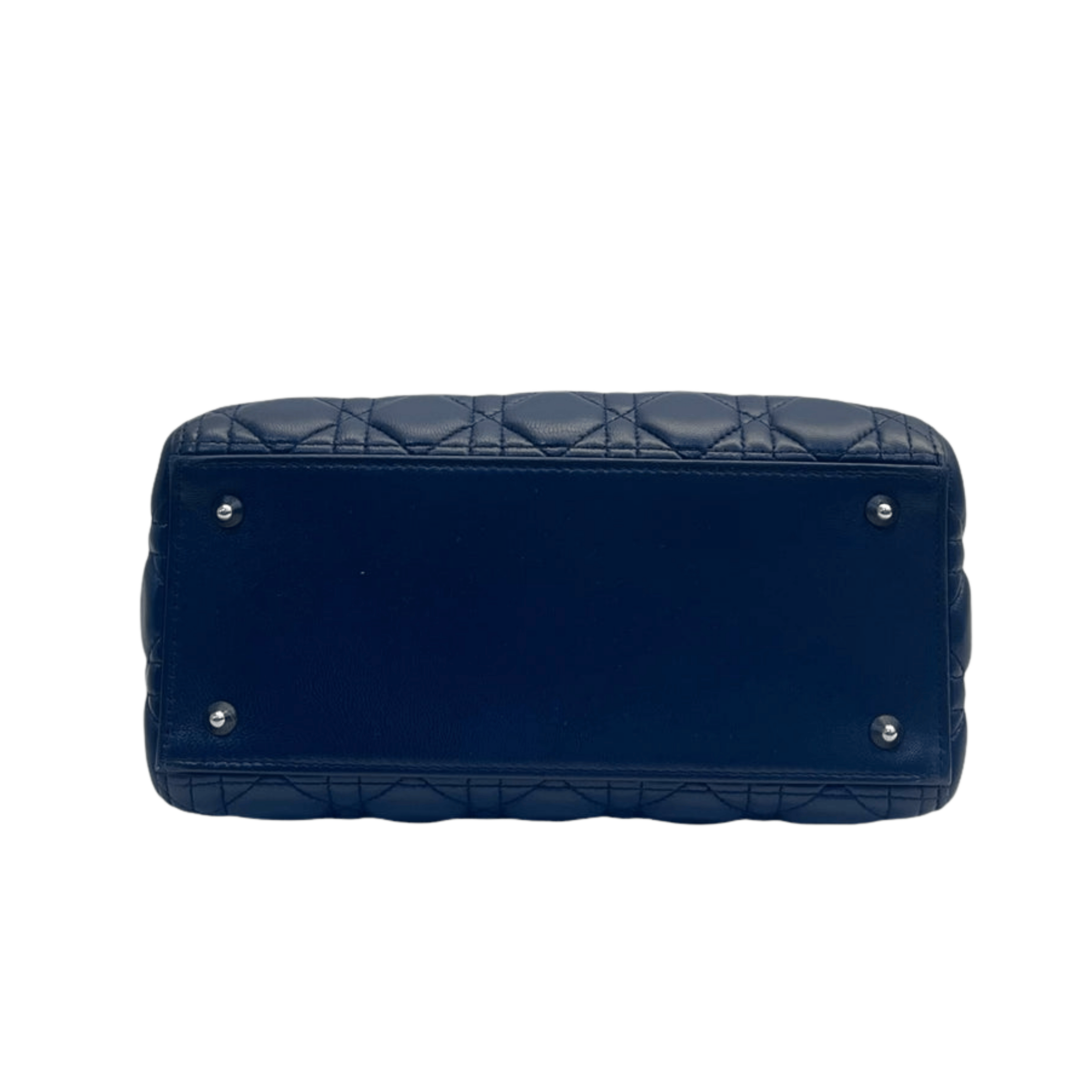 Dior | Lady Dior Handbag In Blue Leather. - Free & Fast UAE Shipping