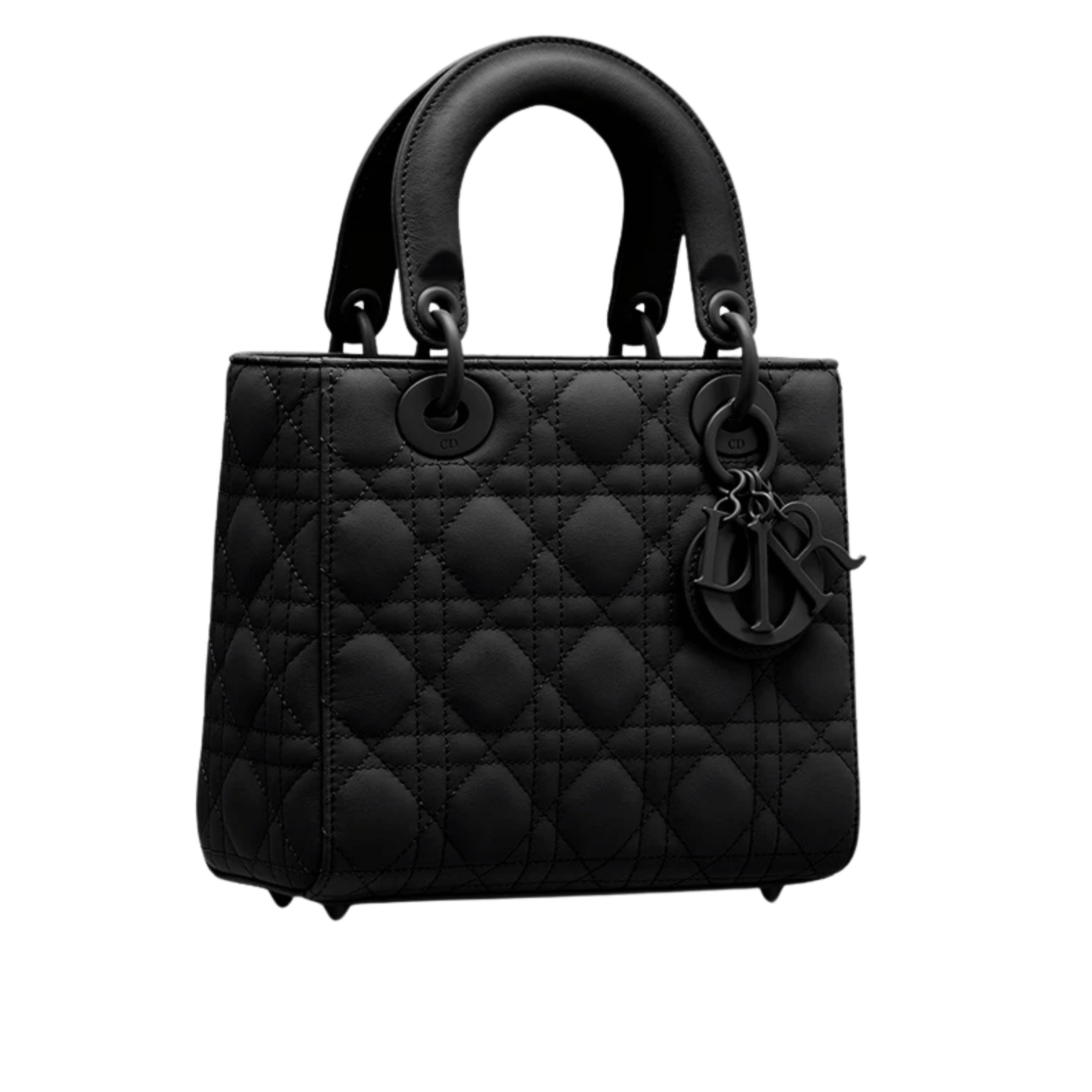 Dior | Lady Dior Bag In Matt Black - Free & Fast UAE Shipping