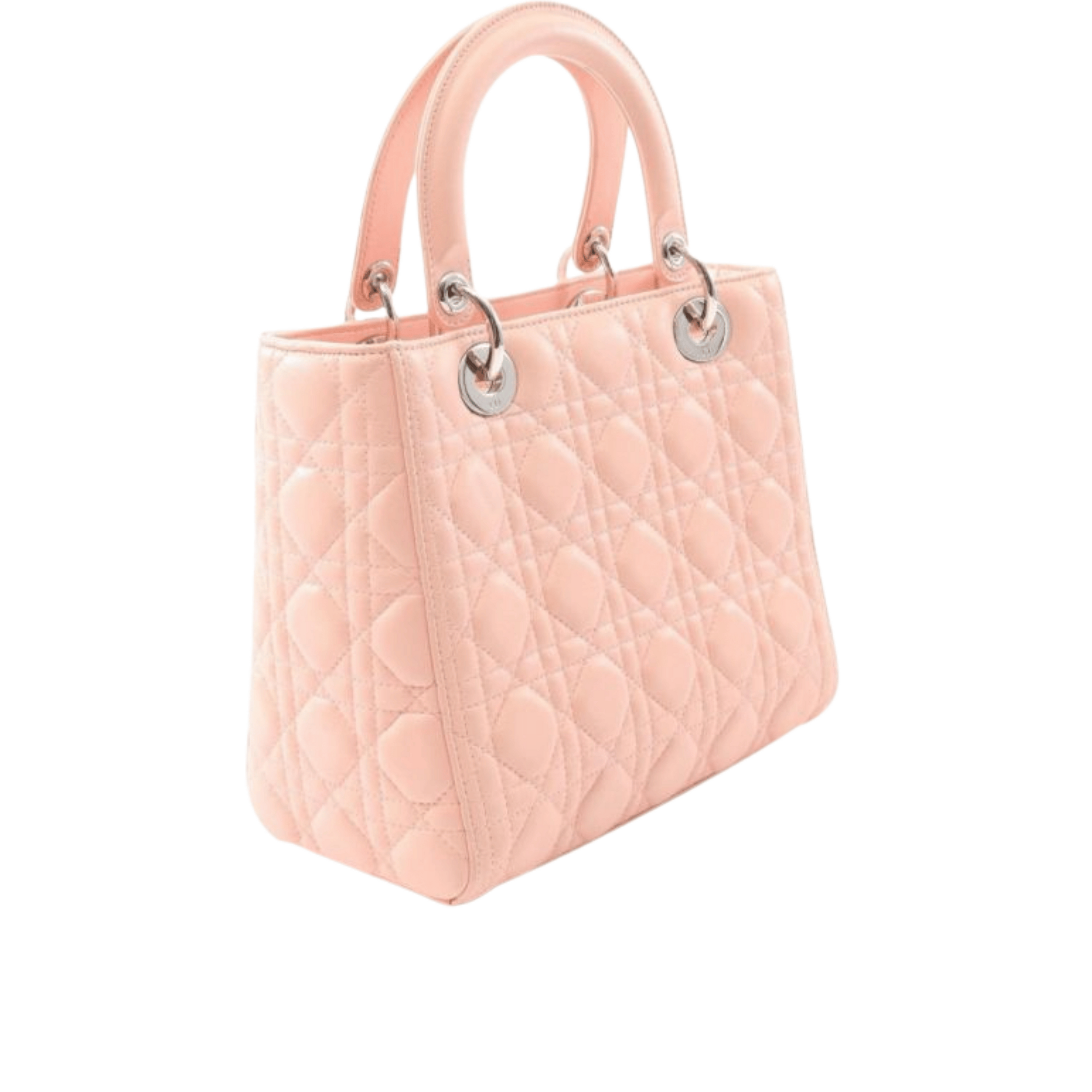 Dior | Lady Dior Handbag In Pink Leather - Free & Fast UAE Shipping